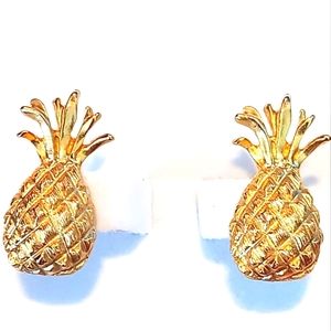 3 for $25 Bundle Sale- Zachary Spencer Gold Pineapple Earrings